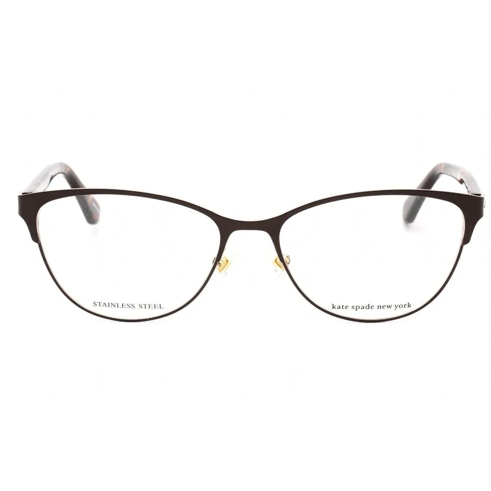 Kate Spade Women's Eyeglasses Havana Plum Metal Cat Eye Frame HADLEE 086 140